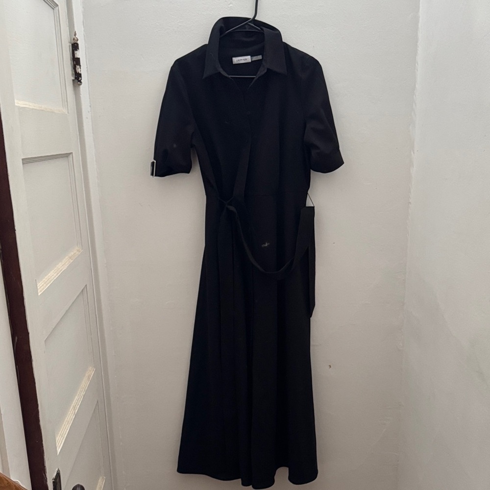 Calvin Klein Black Long Sleeve Dress
